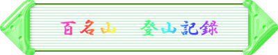 百名山 登山記録